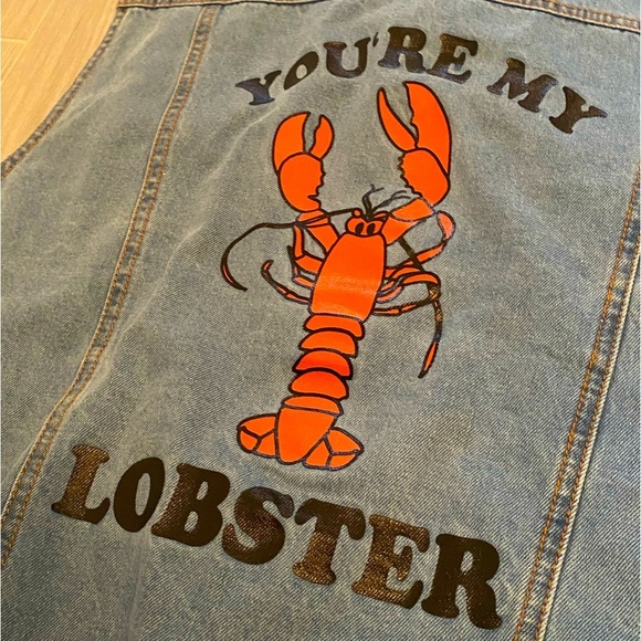 FRIENDS Denim Lobster Vest - Picture 2 of 9